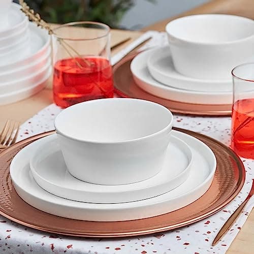 KARACA Salvare 18-Piece Elegant White Dinnerware Set