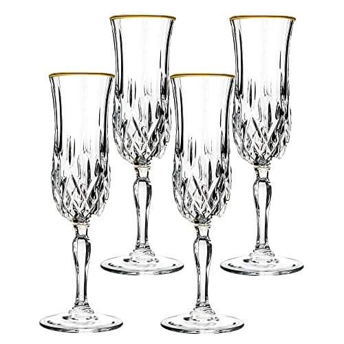 Lorren Home Trends LG6002 Flute, Gold Large