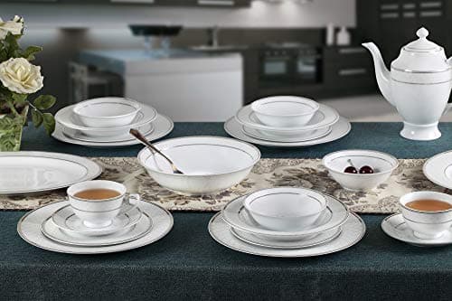 Lorren Home Trends Cosmo-57 Dinnerware Set for Entertaining