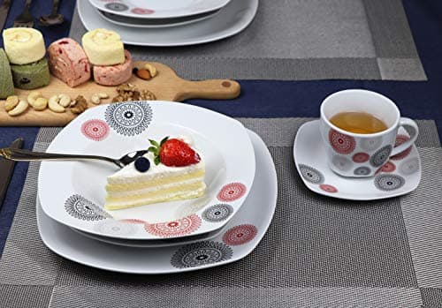 Lorren Home Trends Dinner Sets for Gatherings, Black, One Size