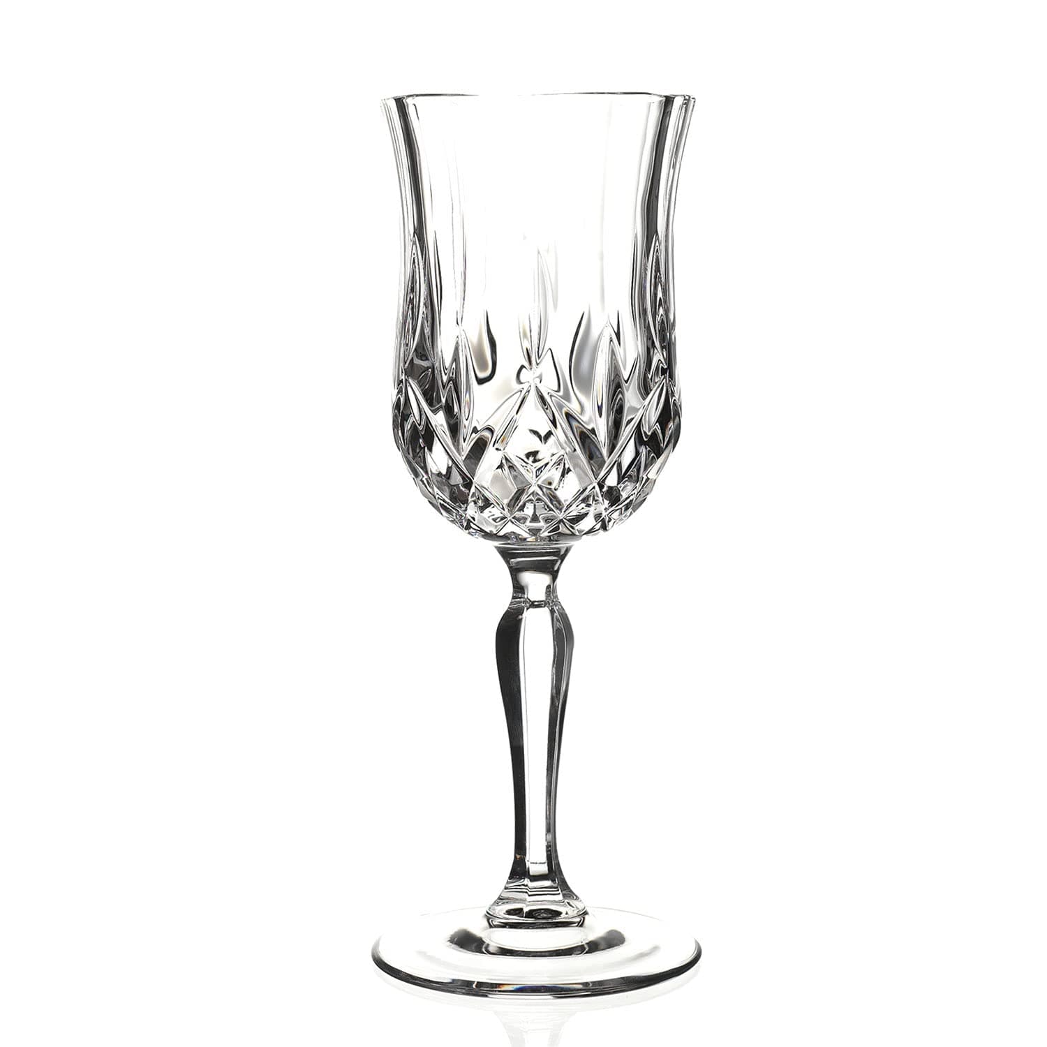 Elegant Crystal Water Glasses - Traditional Look, 8 Oz, Set of 6
