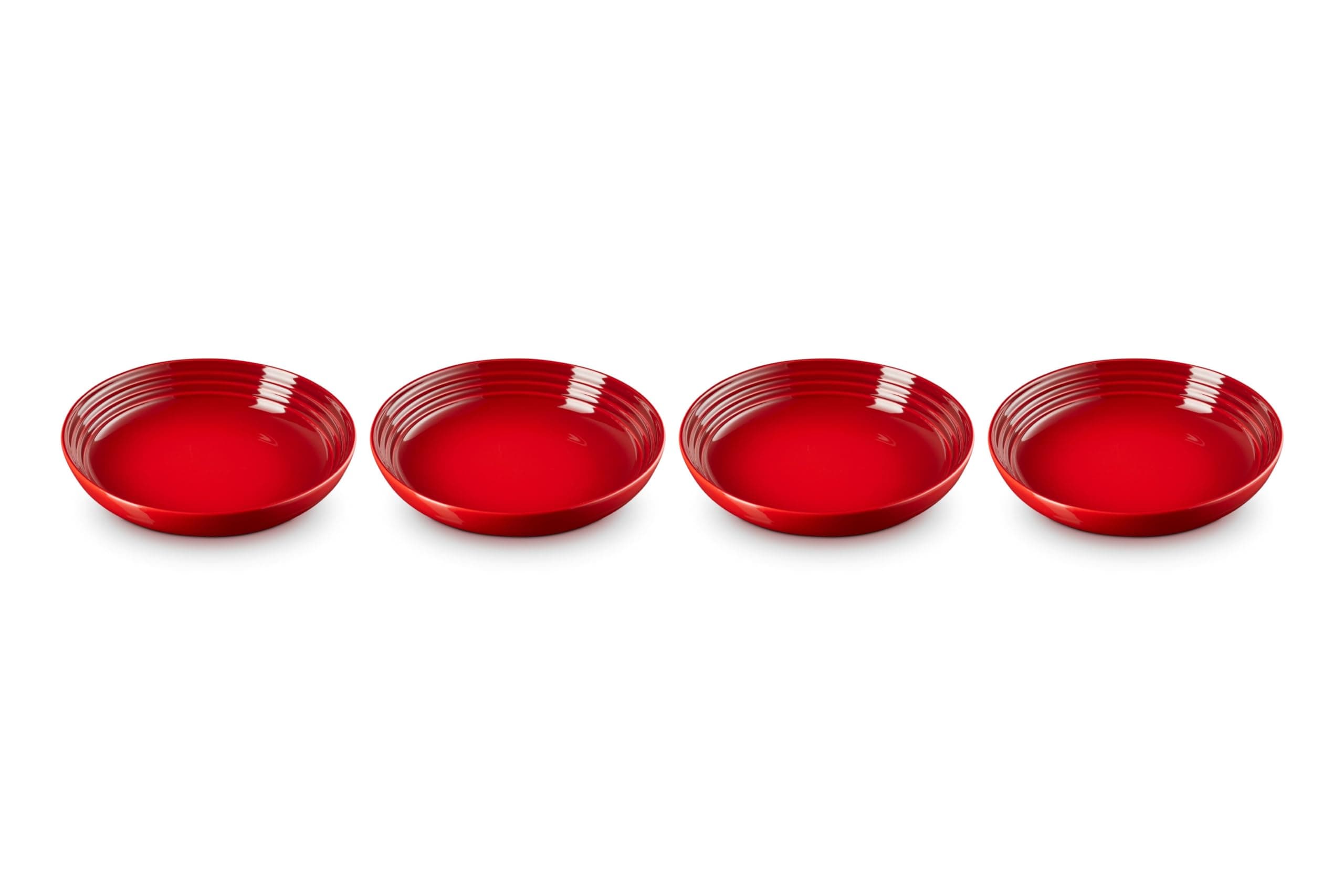 Le Creuset 8.5" Cerise Stoneware Pasta Bowl Set of 4