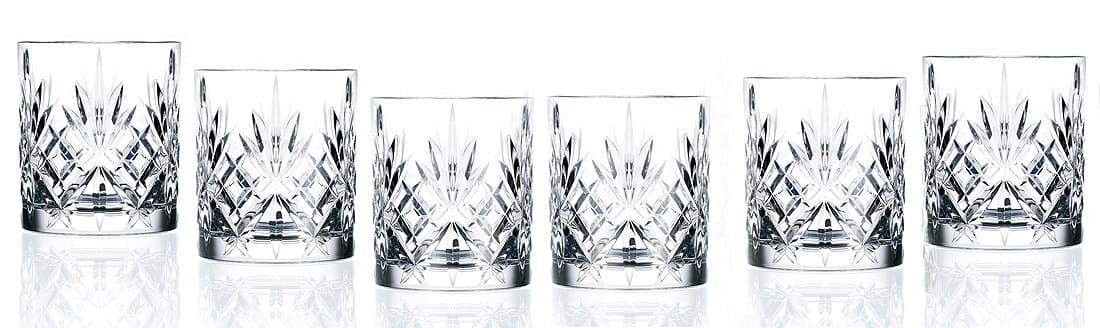 Crystal Melodia Collection Double Old Fashioned Glasses