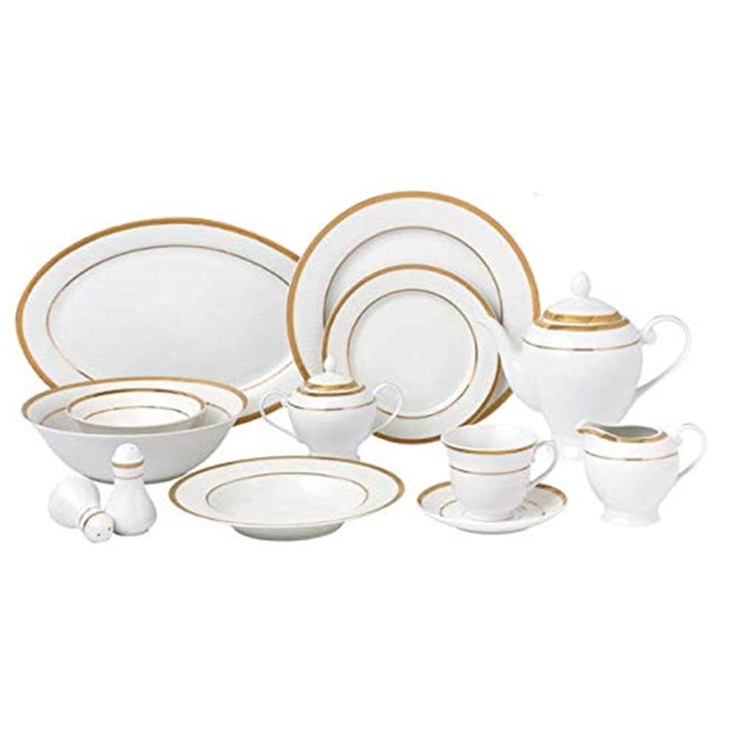 Lorenzo Josephine 57-Piece Dinnerware Set for 8
