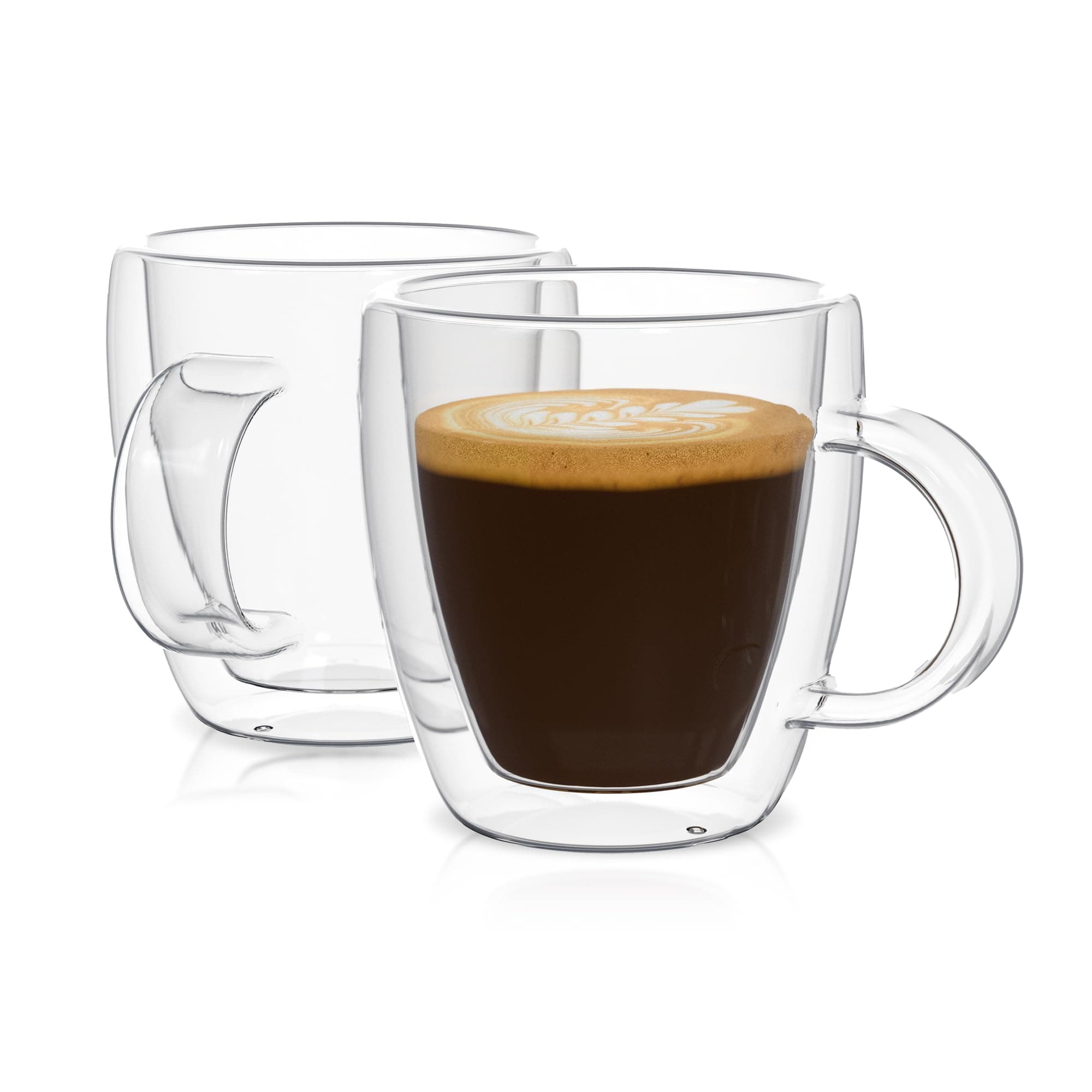 Double Wall Insulated Espresso Mugs (Set of 2) for Mindful Design - 5.4 oz
