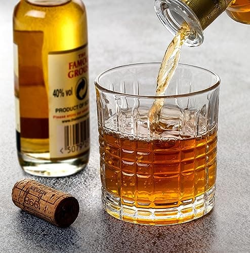 Lorren Home Trends 11 oz Double Old Fashion Drinking Glasses, Set of 6
