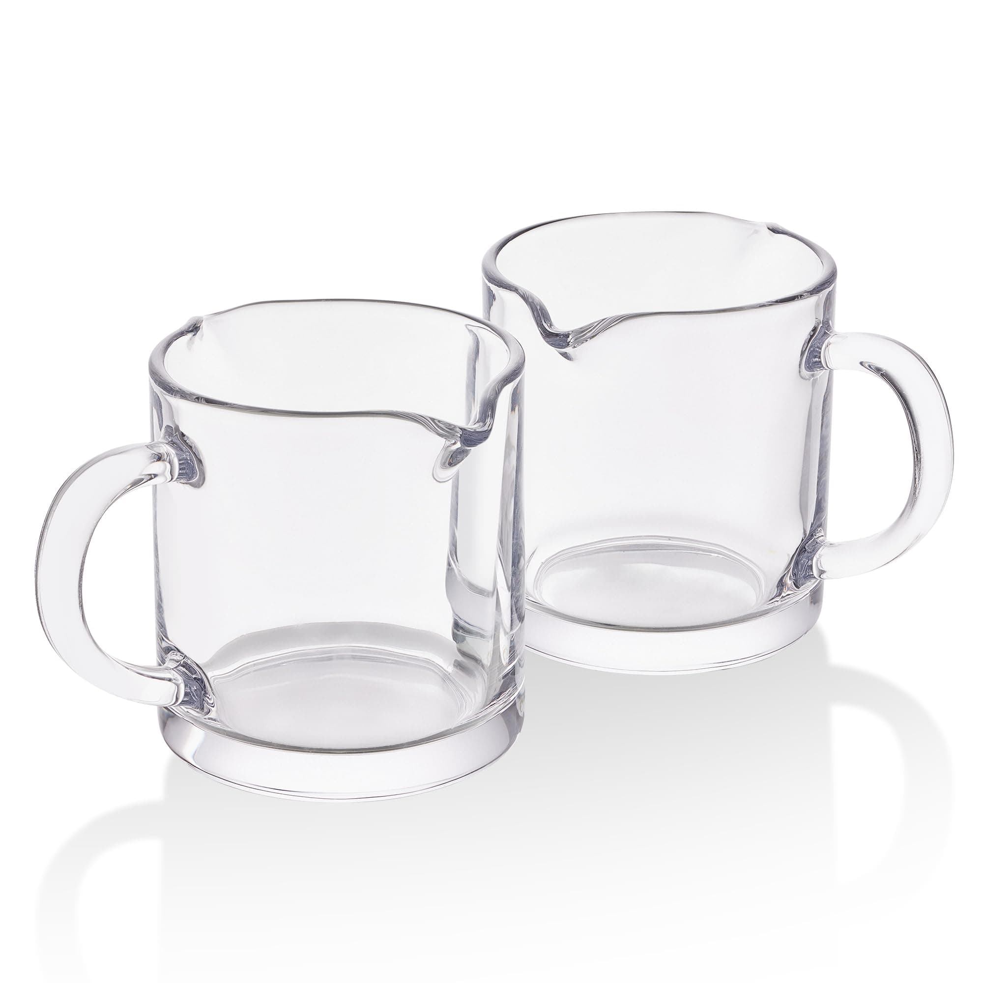 4-Piece Clear Glass Espresso Cups with Handles