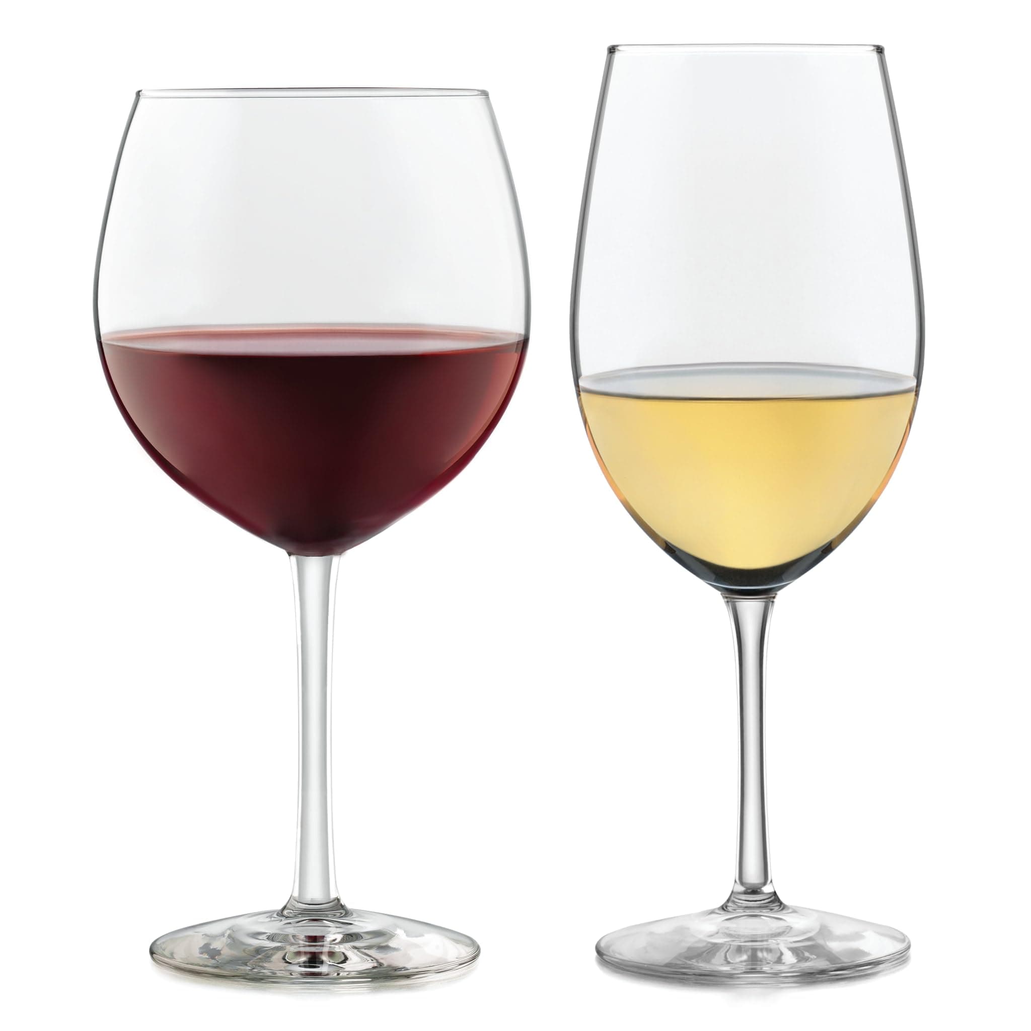 Libbey Vineyard Reserve Red & White Wine Glass Set, Lead-Free Party Gifts