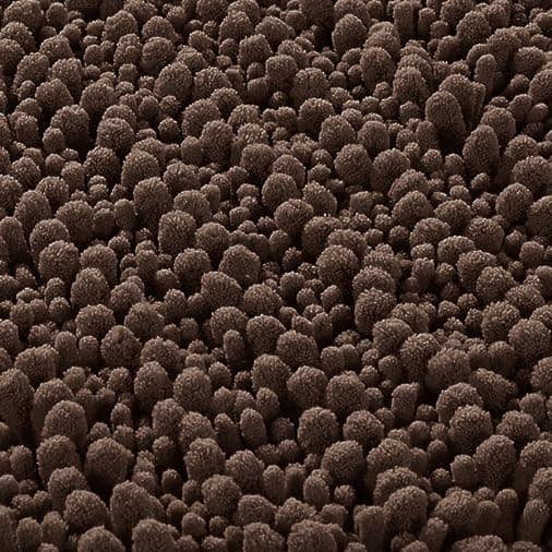 Yimobra Large Grey Non-Slip Bath Rug Mat — Brown
