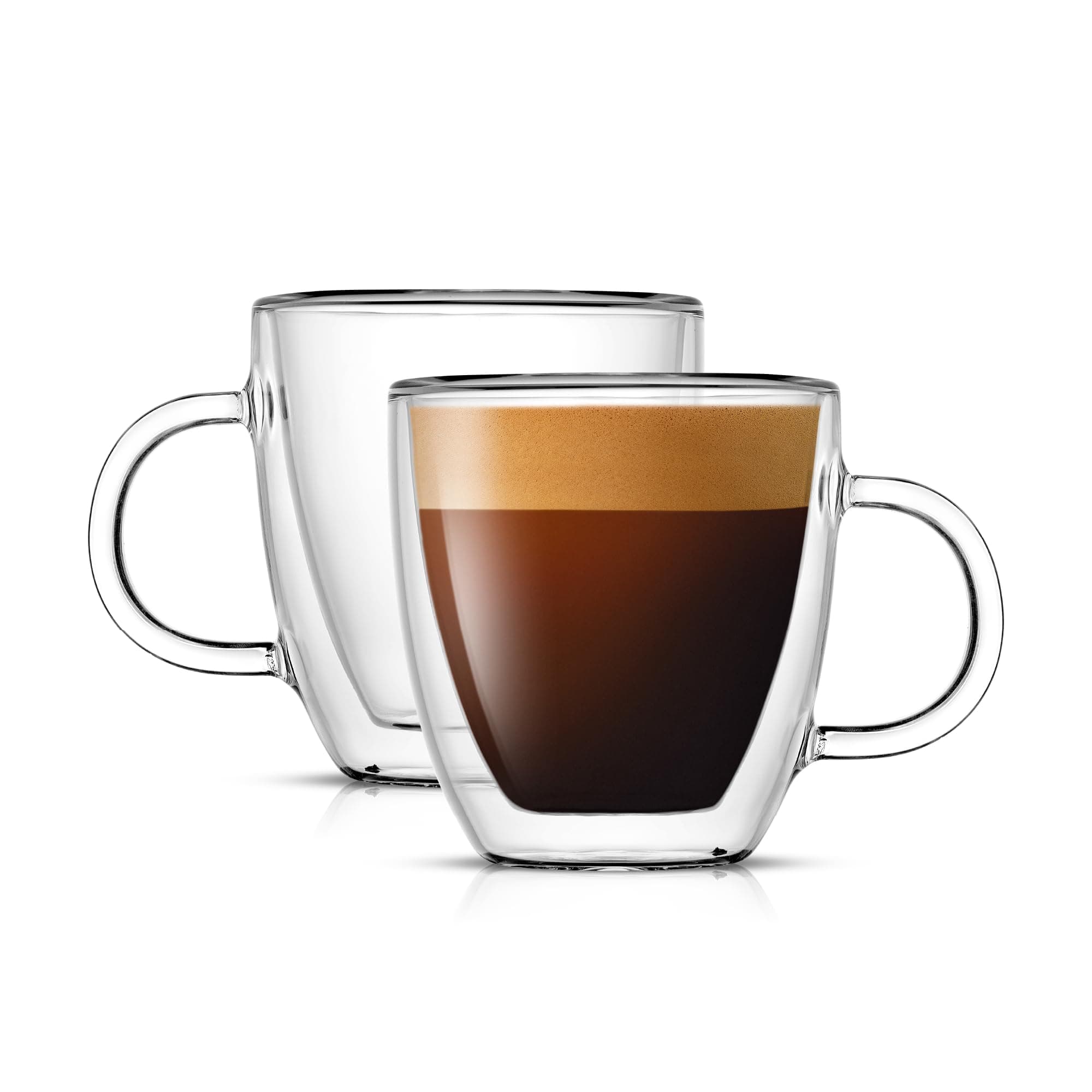 JoyJolt Savor Double Wall Insulated Espresso Mugs (Set of 2) - 5.4-Ounces