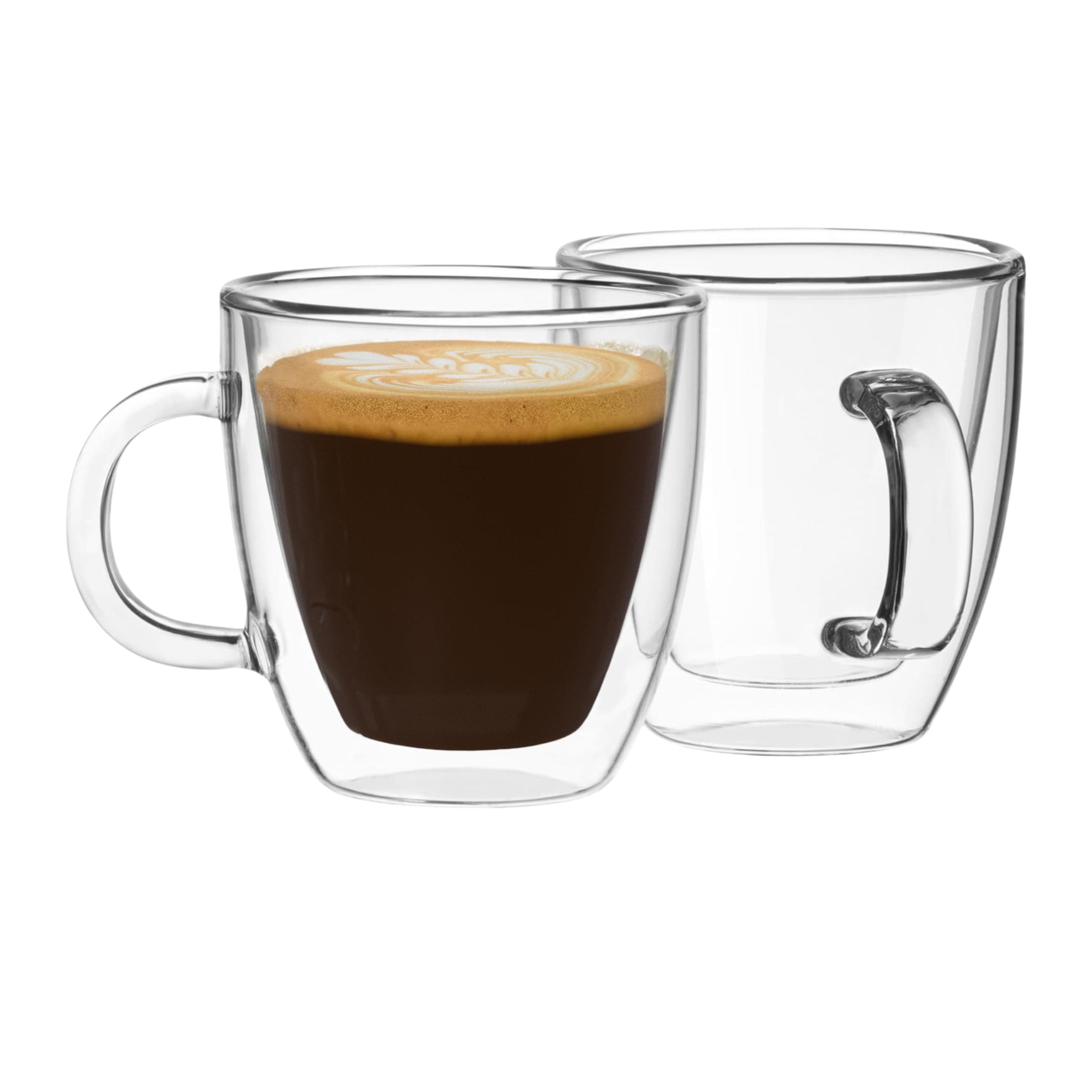 Mindful Design Double Wall Insulated Espresso Mugs (Set of 2) - 5.4-Ounces