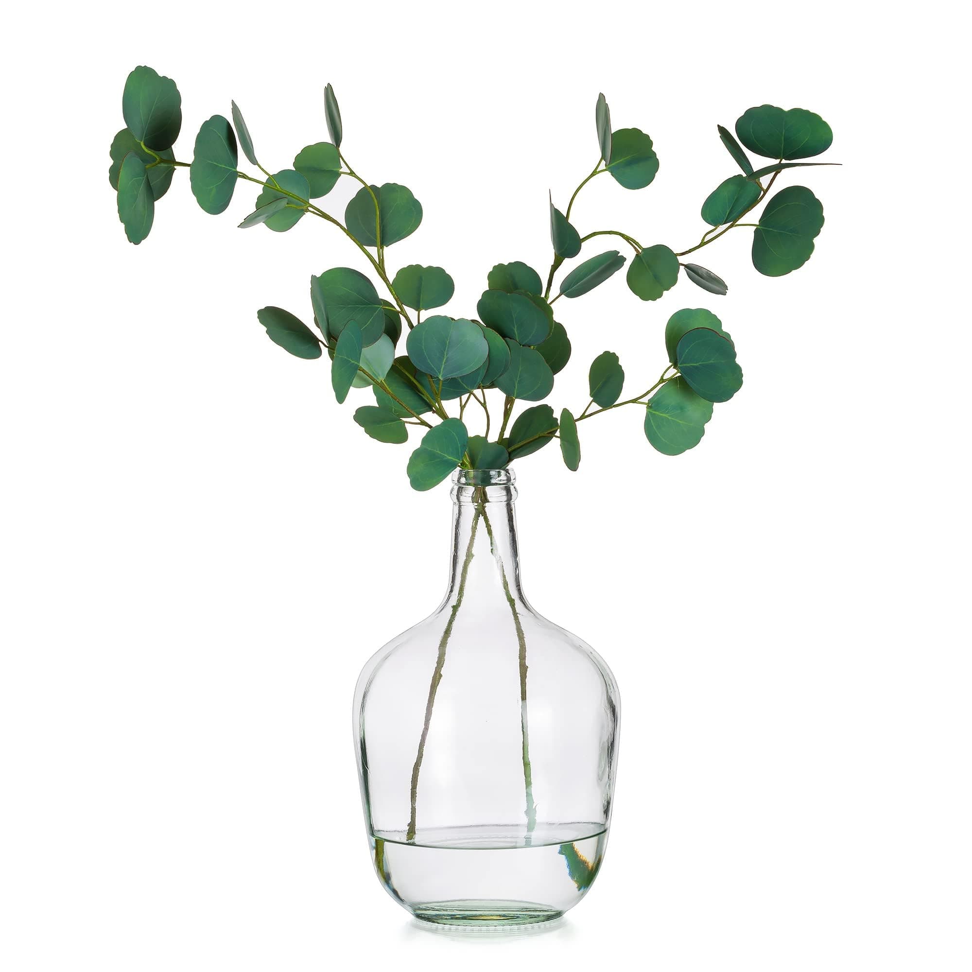 Glasseam 12in Clear Vase for Decor and Flowers