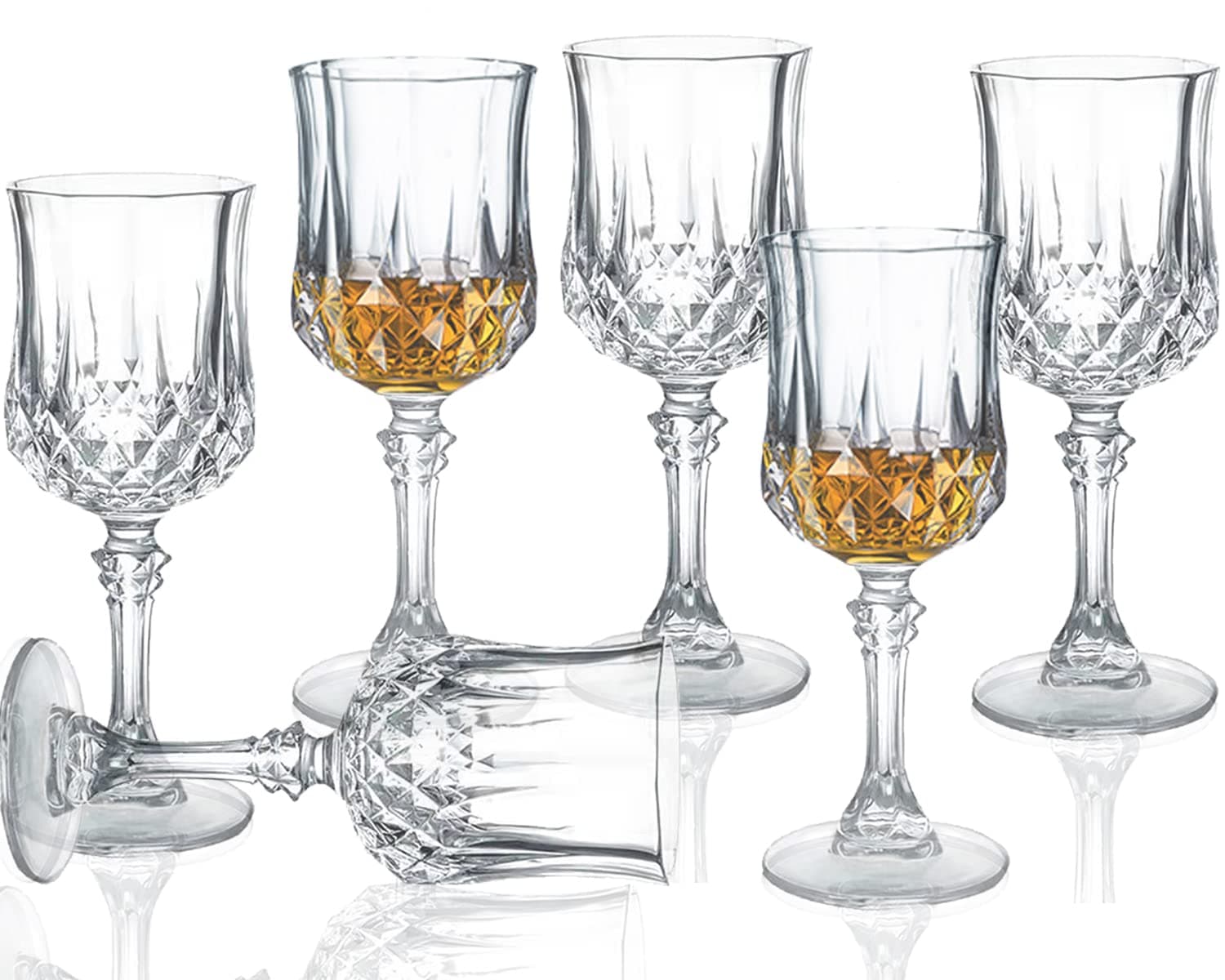 Stemless Glasses for Sherry, Port, Crystal Shot, Limoncello - 1.75 oz (Set of 6)