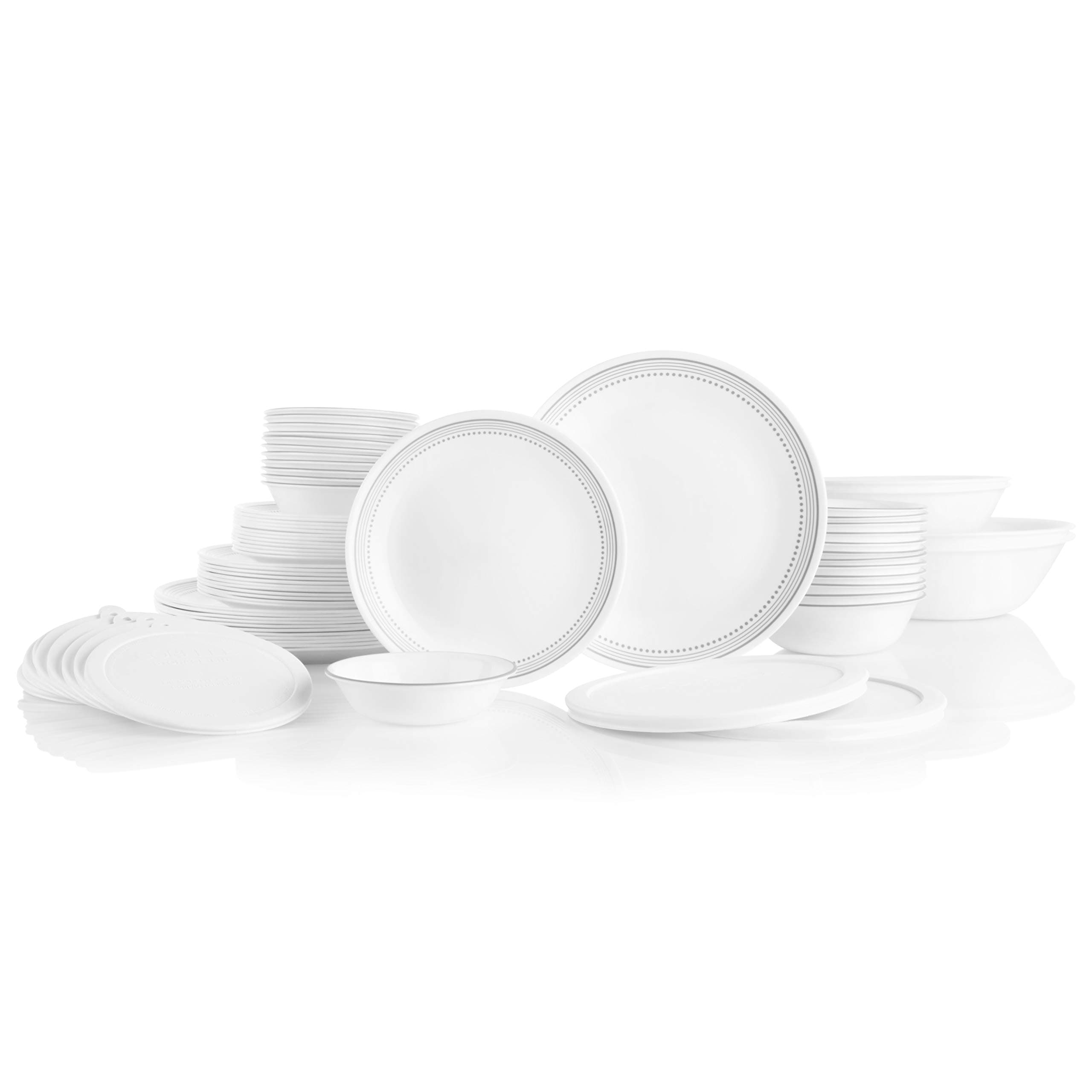 Corelle Vitrelle Mystic Gray 78-Piece Dinnerware Set