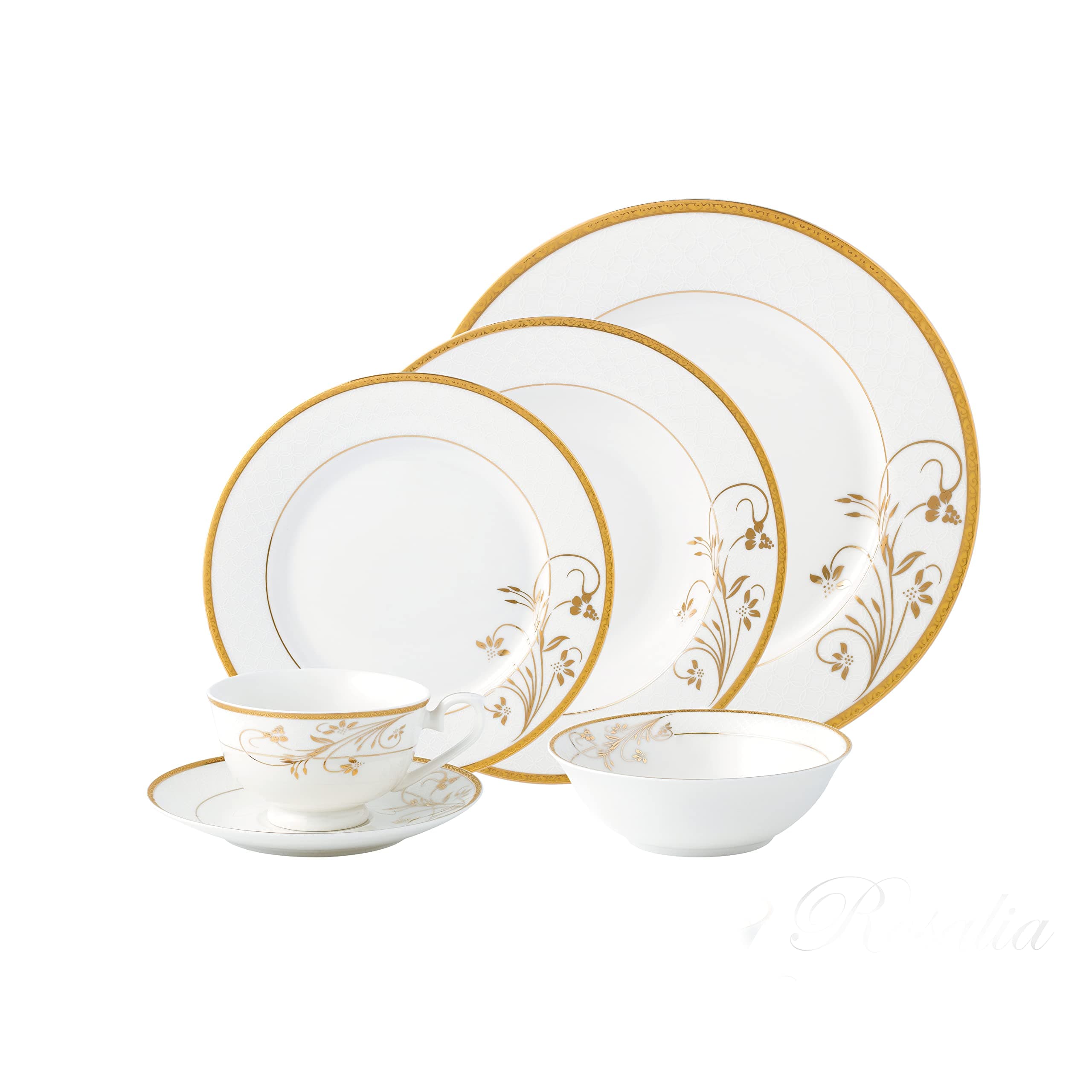 Premium Bone China Dinnerware Set for 4
