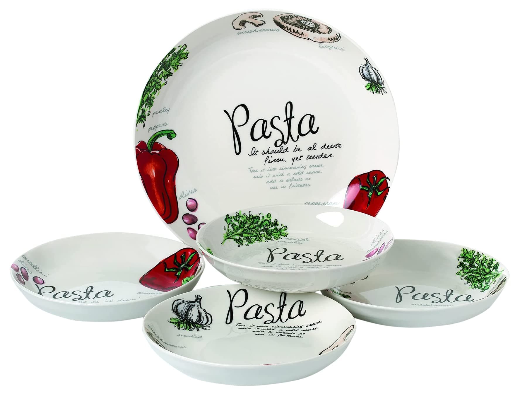 Vegetable Pasta Set by Lorren Home Trends