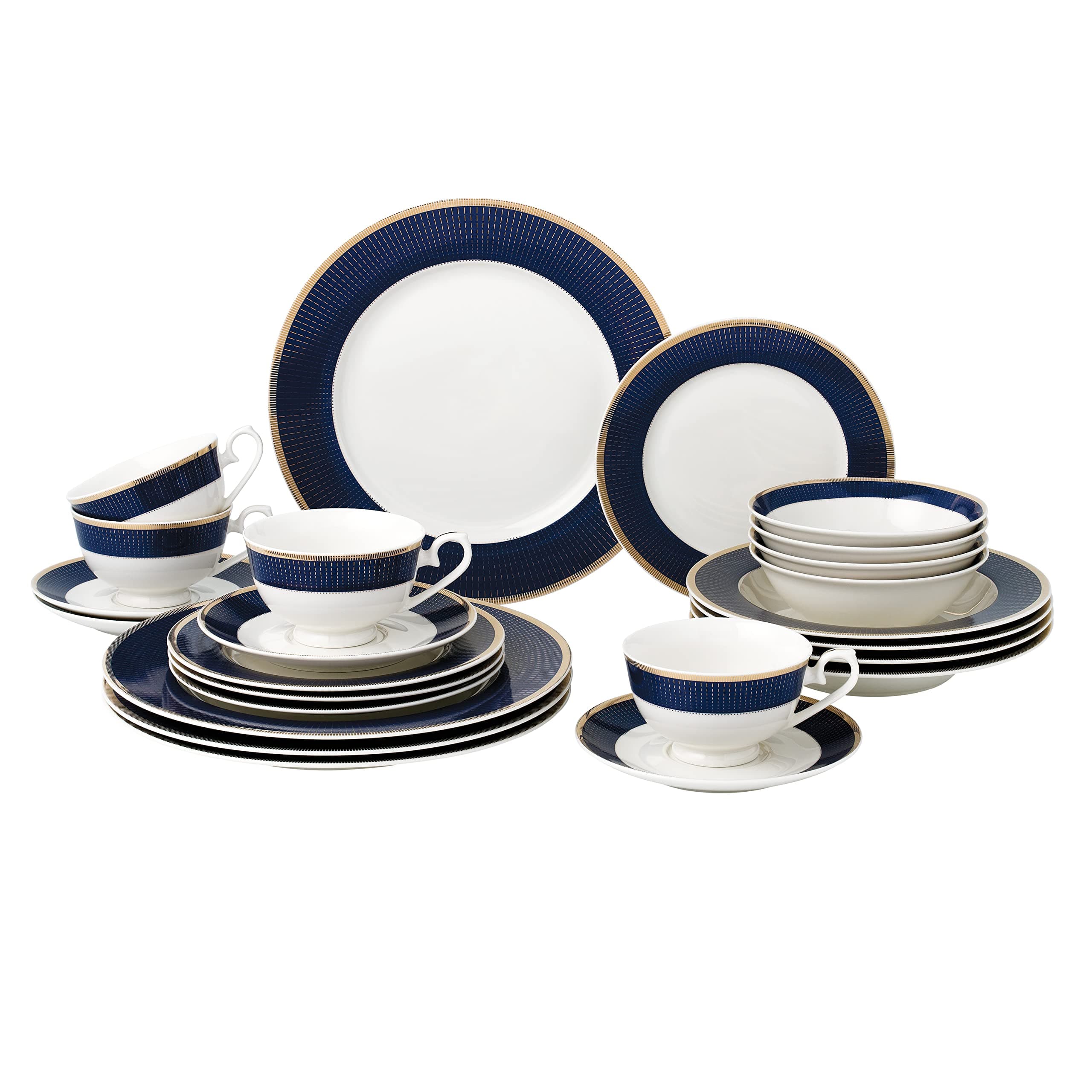 Modern Bone China Dinnerware Set for 4