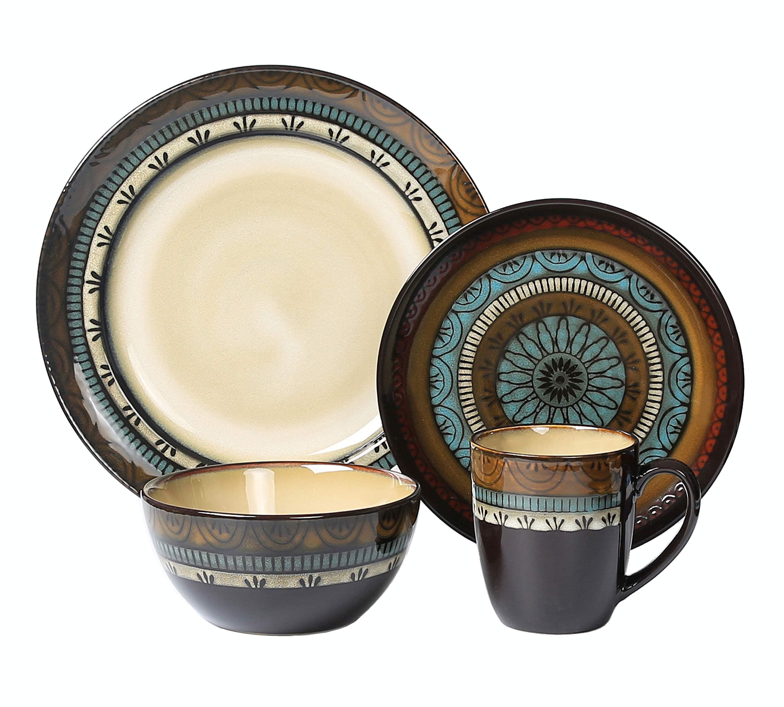 Lorren Home Trends Glazed Dinnerware Set