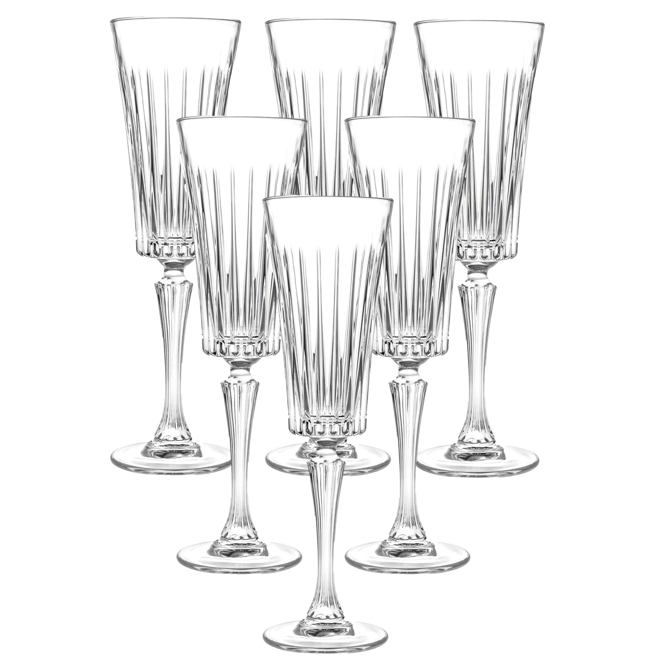 RCR Champagne Glasses for Home Trends (pack of 6)