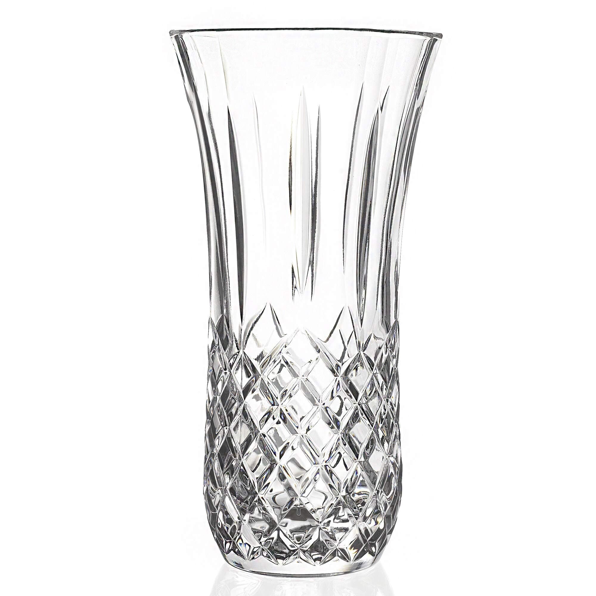Lorren Home Trends 11.5 Vase from The RCR Opera Collection, Clear