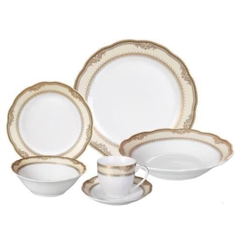 Isabella Design 44 Piece Wavy Edge Dinnerware Set by Lorren Home Trends