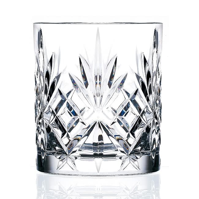 Elegant Crystal Double Old Fashioned Glass Set - RCR Melodia Collection