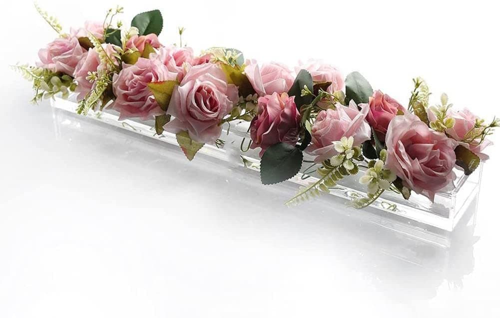 Acrylic Flower Vase for Dining Table Weddings Home Decor