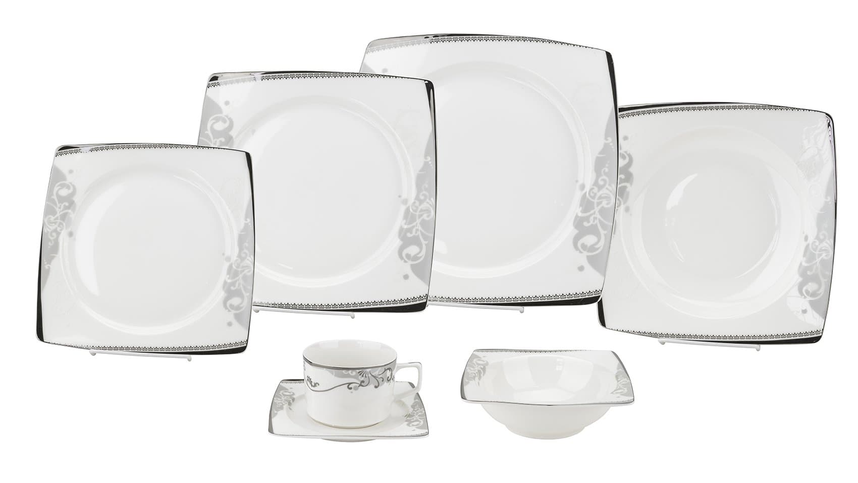 Bone China Dinnerware Set by Lorren Home Trends/Belle Design