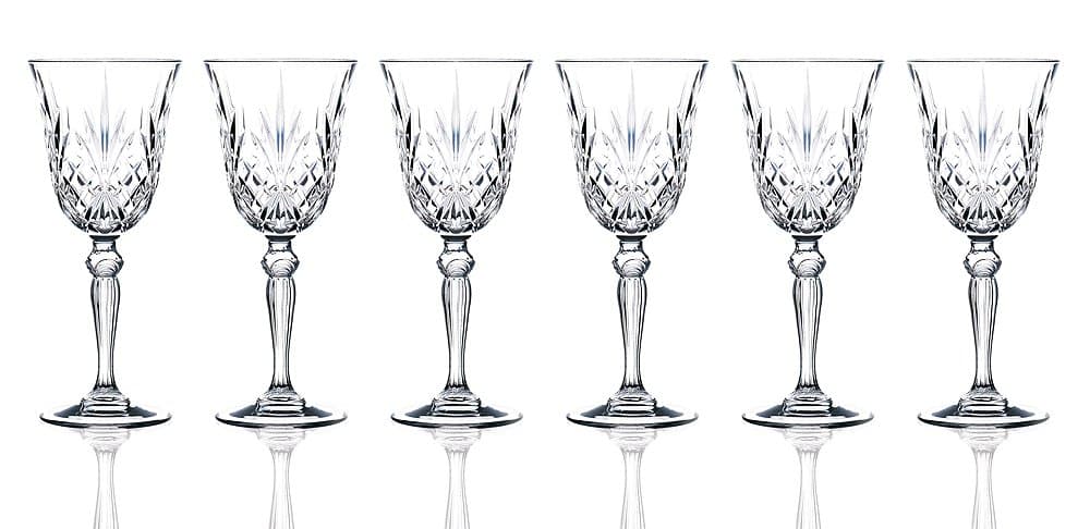 Lorenzo RCR Melodia 6-Piece Red Wine Goblet Set, 7.5 oz