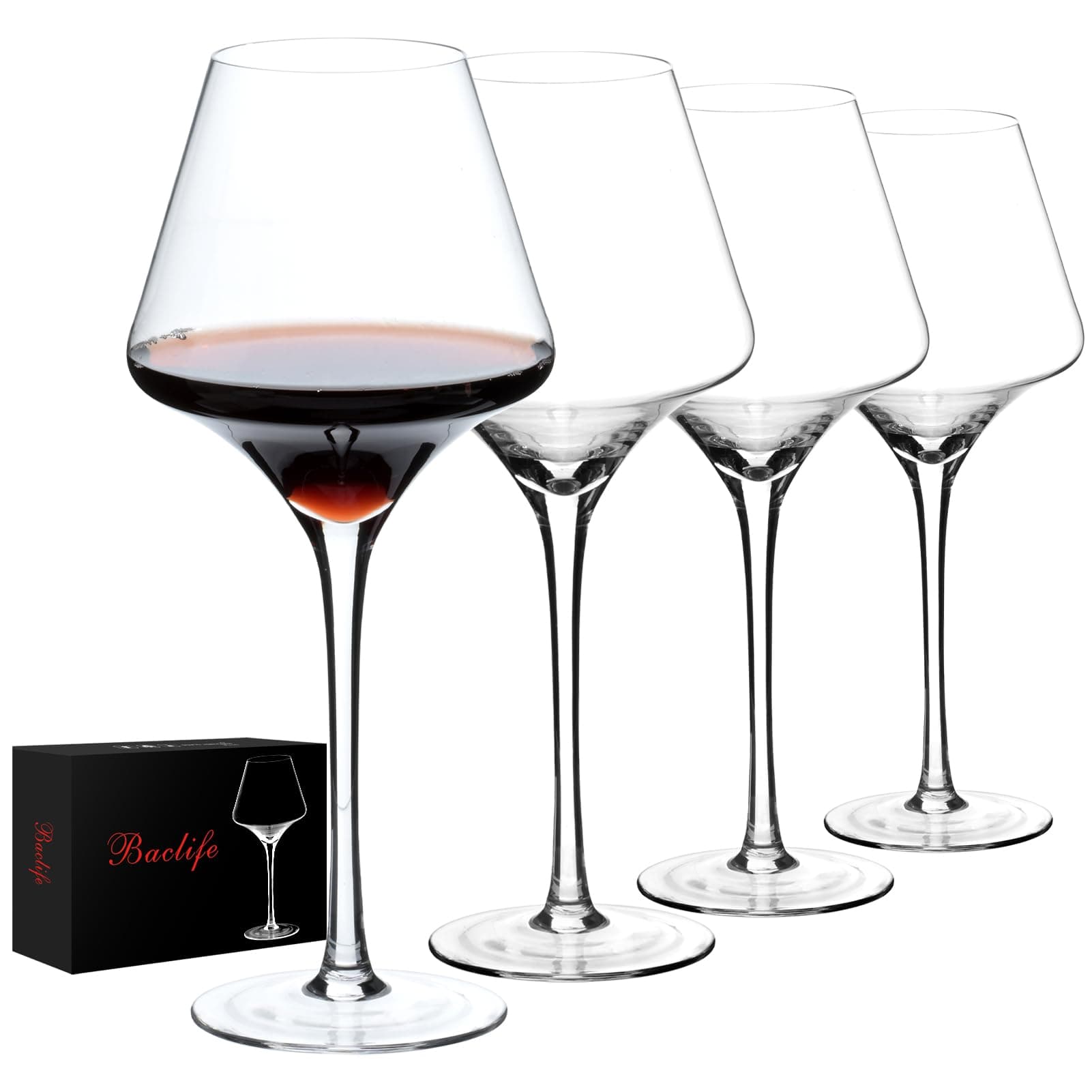 17.5oz Premium Crystal Wine Glass Set – Unique Gift for Special Occasions