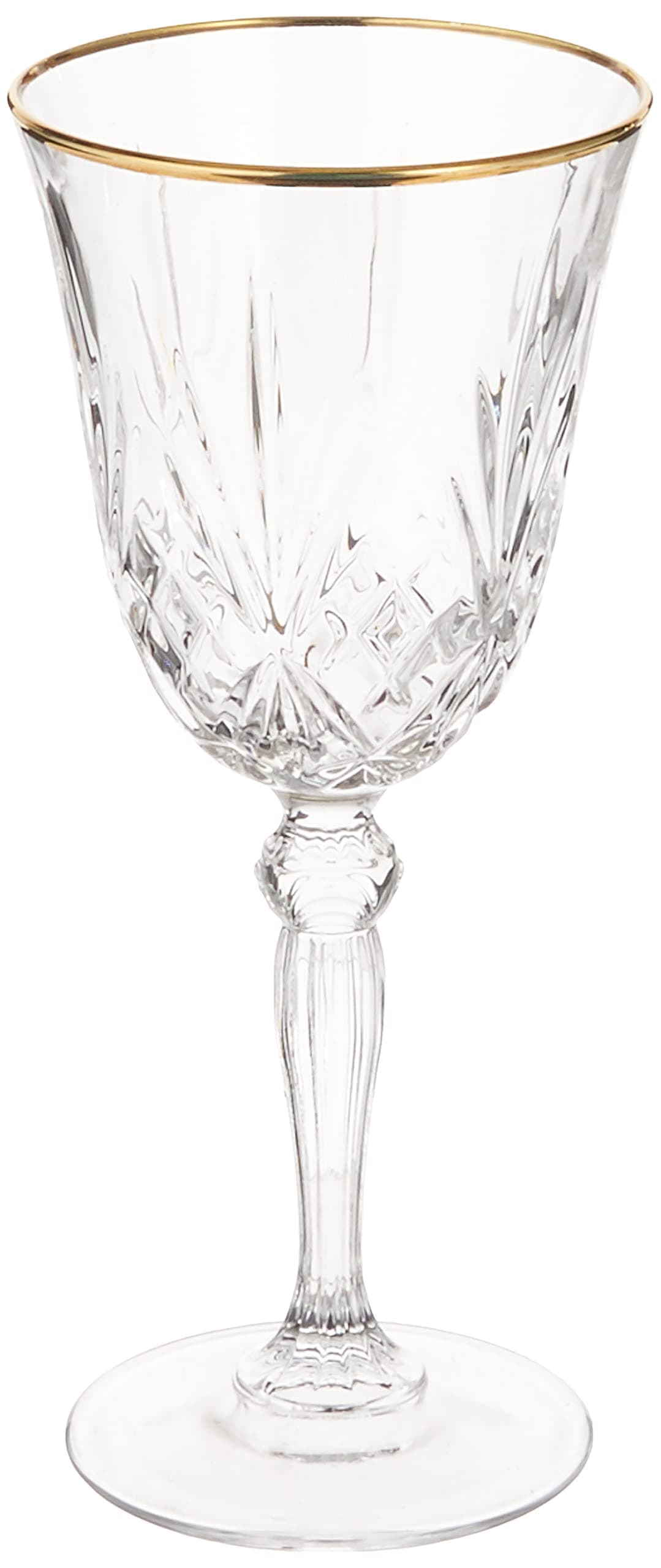 Lorren Home Trends Siena Collection Crystal Red Wine Glasses, Set of 4, 7.5 oz.