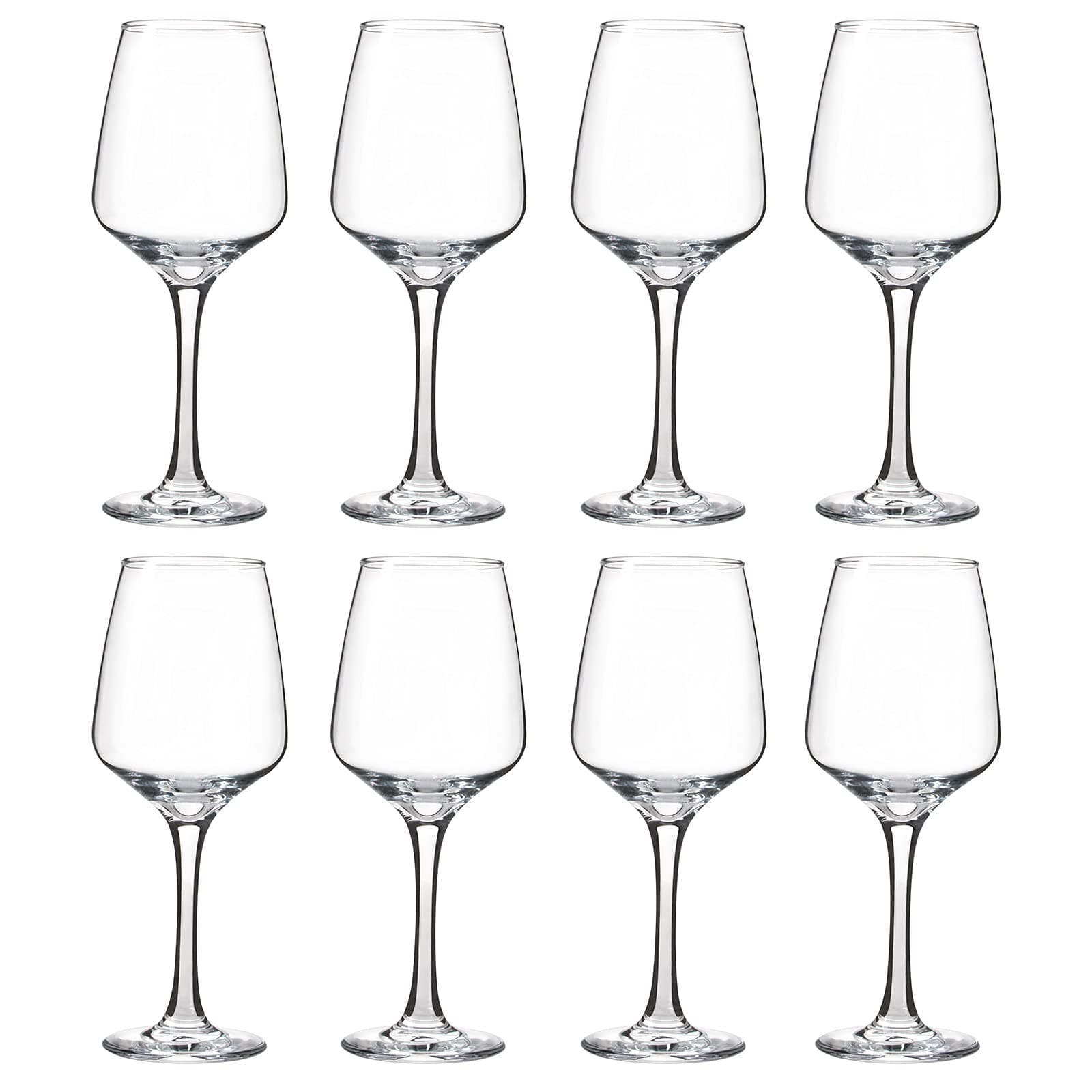 YANGNAY 12 Oz Red & White Wine Glasses, Set of 8, Dishwasher Safe