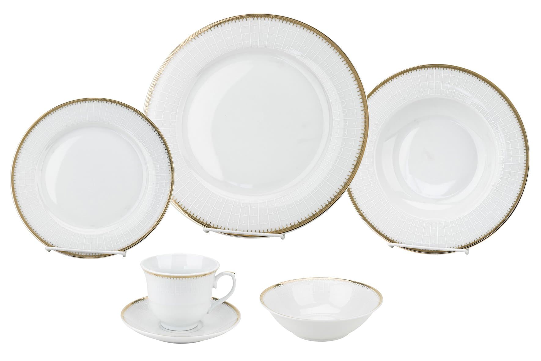 Lorren Home Trends Gold Dinnerware