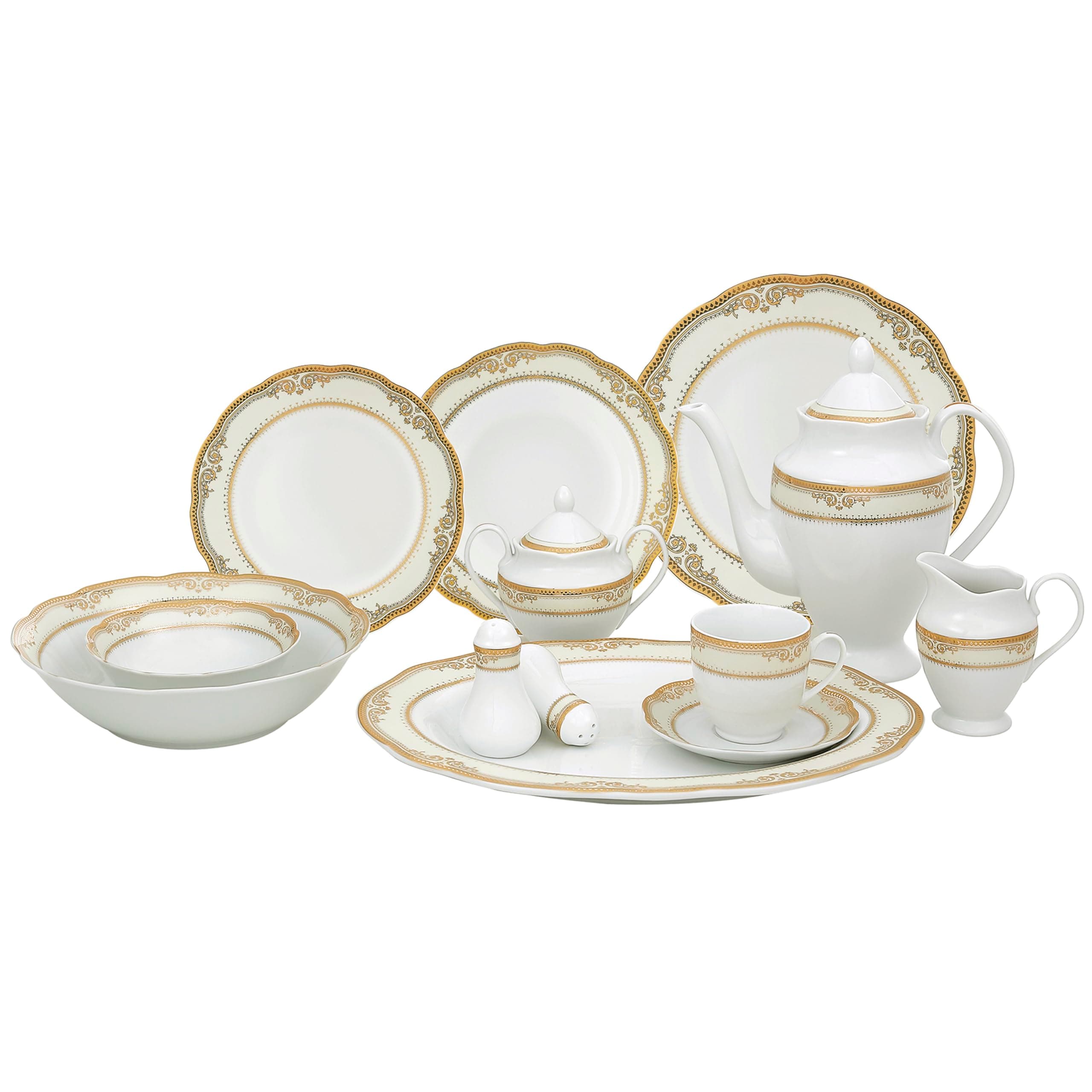 Lorenzo Import Isabella 57-Piece Wavy Porcelain Dinnerware Set for Casual and Formal Gatherings
| Lorenzo Import Isabella 57-Piece Wavy Porcelain Dinnerware Set for Families and Entertaining
| Lorenzo Import Isabella 57-Piece Wavy Porcelain Dinner