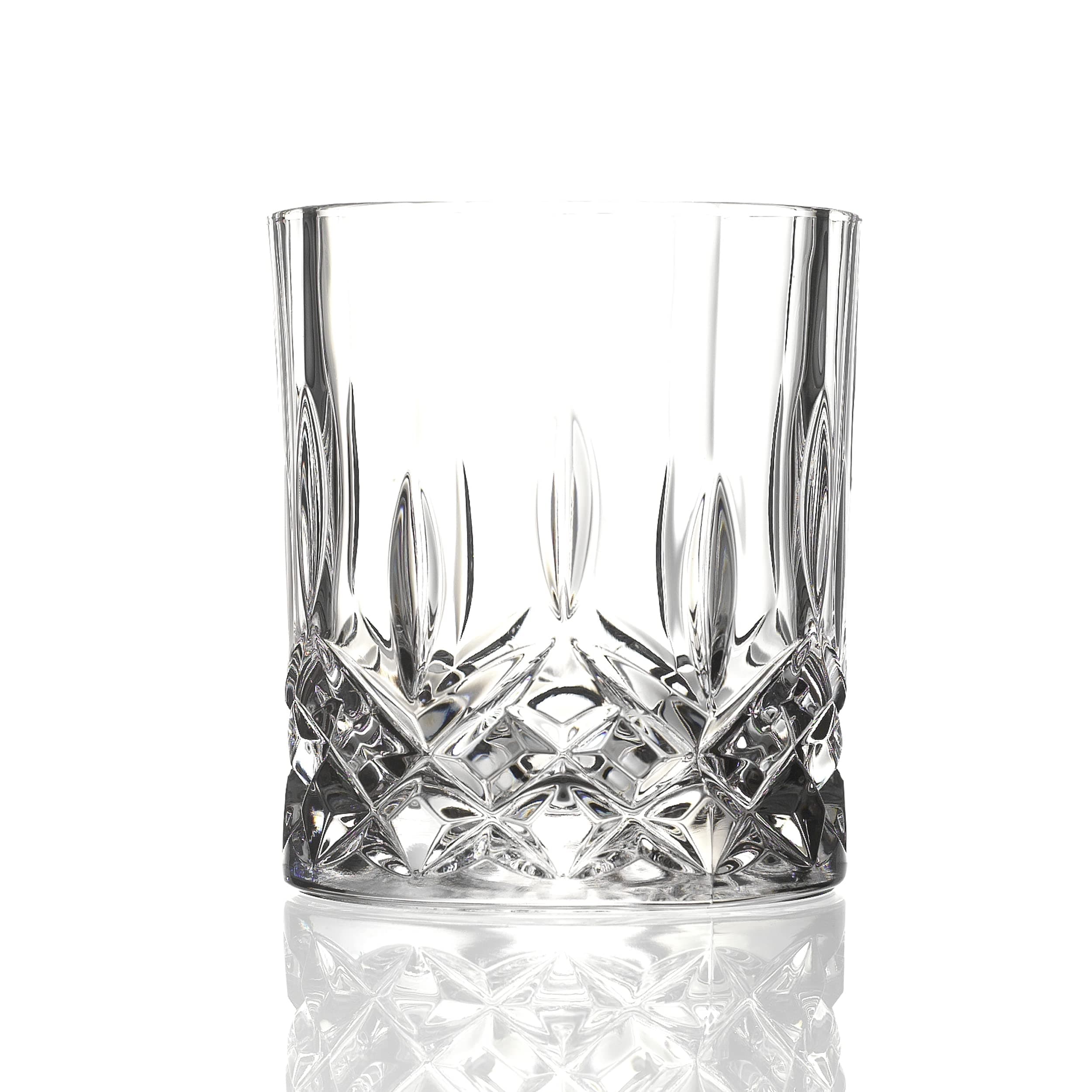 Lorren Home Trends Opera Double Old Fashioned Glasses, Clear - Set of 6