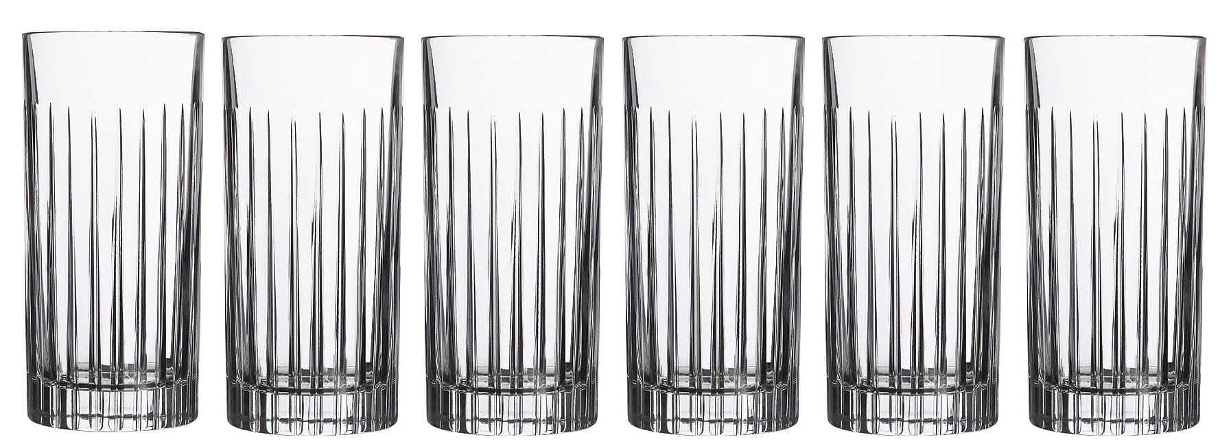 Set of 6 Timeless Highball Tumblers by Lorren Home Trends