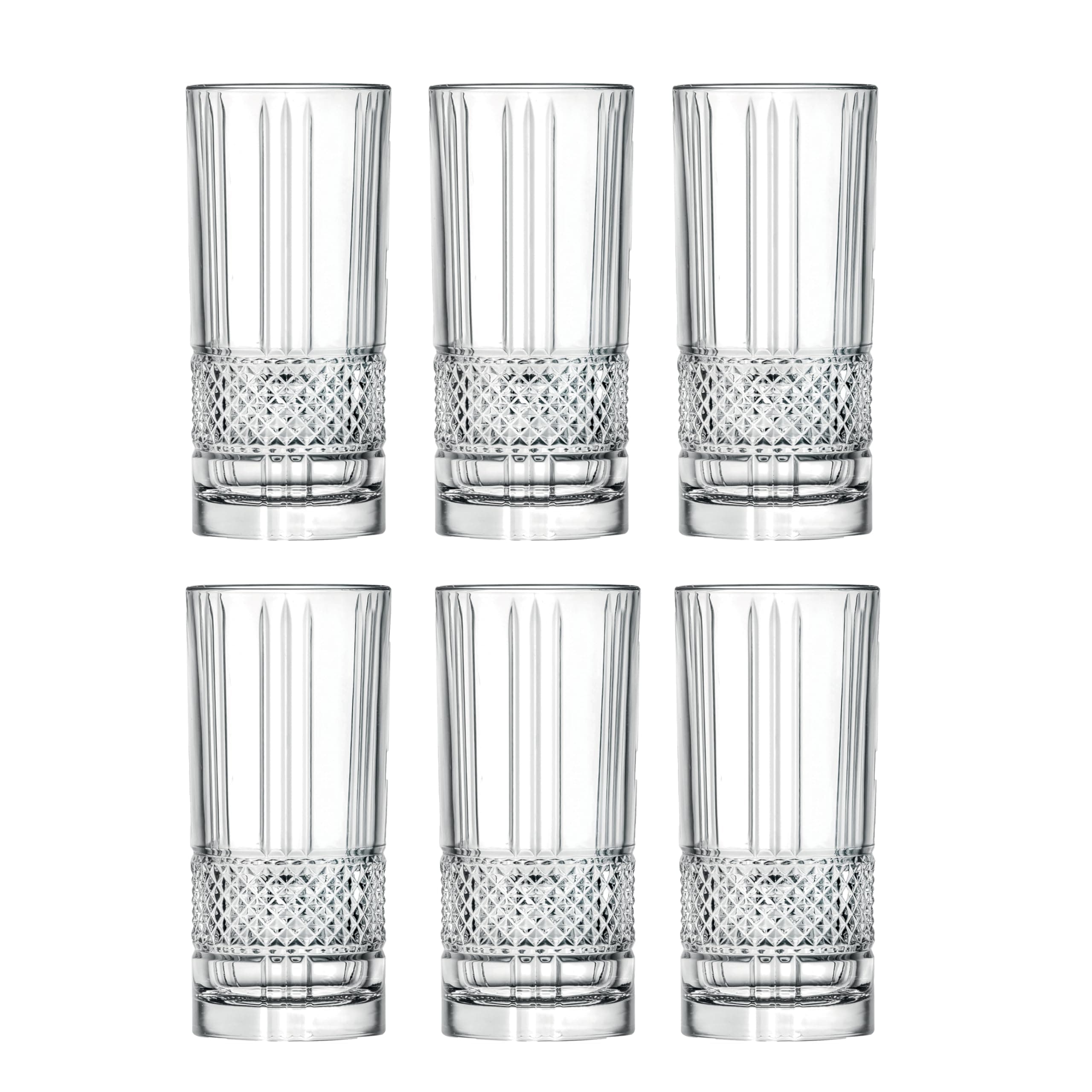 Lorren Home Trends High Ball Glass Set of 6